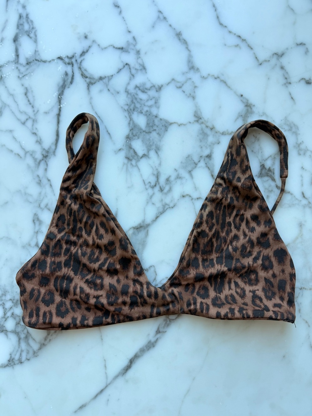 Ark Swimwear Leopard Triangle Bikini Top